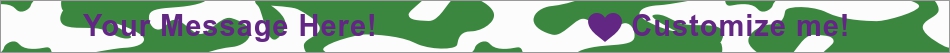 Your Message Here! Customize me! White Green Ink Injected Wristband outside