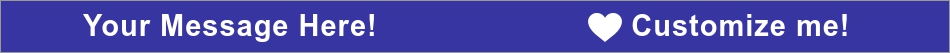Your Message Here! Customize me! Royal Blue Ink Injected Wristband outside