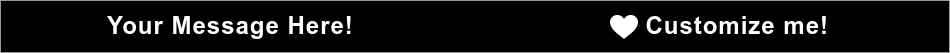 Your Message Here! Customize me! Custom Color Ink Injected Wristband outside
