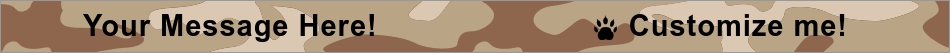 Your Message Here! Customize me! Desert Camo Ink Injected Wristband outside