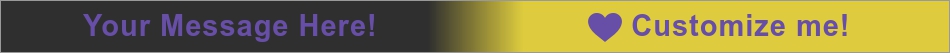 Your Message Here! Customize me! Yellow Black Ink Injected Wristband outside