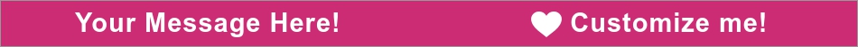 Your Message Here! Customize me! Hot Pink Ink Injected Wristband outside