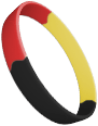 Red Black Yellow Wristbands